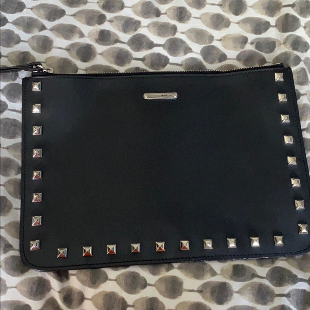 Rebecca Minkoff clutch black studs